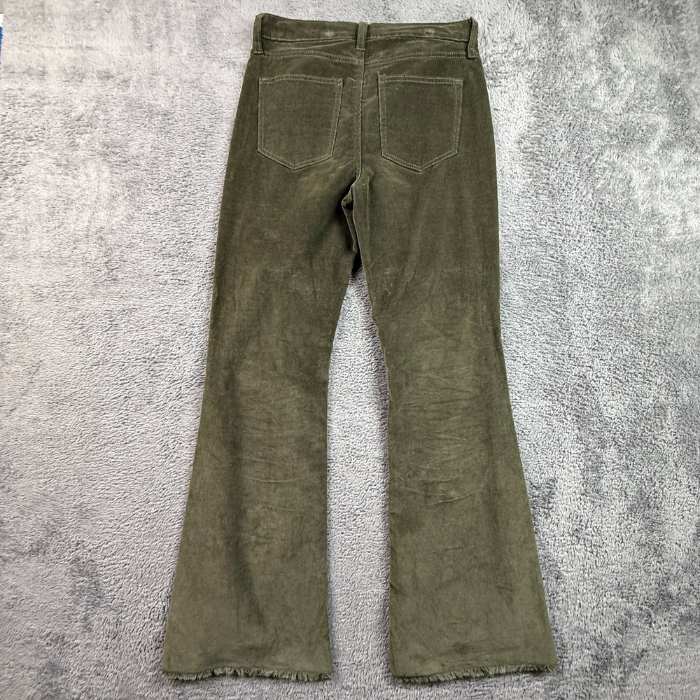 Celebrity Pink Fast Time Flare Corduroy Jeans 28x32 Womens Olive Green - Picture 2 of 9